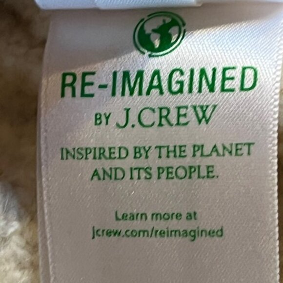 J.CREW Odette Lady Sweater with Jewel Buttons Heather Muslin NWT Small - Picture 6 of 10